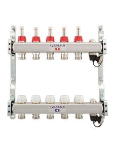 Salus Floor heating manifold 6 slings with flowmeter