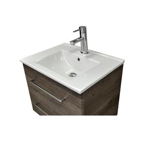 Sanicare Wastafel  Q6 Inclusief Kraangat en Overloop 100x45cm Keramisch Wit (exclusief meubel)