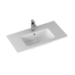 Sanicare Wastafel Keramiek Met Overloop 91x46.5 cm Wit