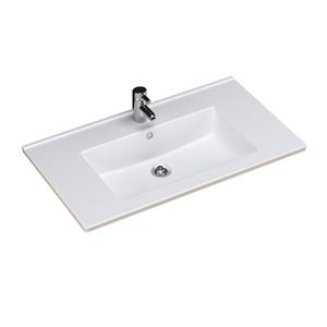 Sanicare Wastafel  Q10 Keramiek 80x45 cm Wit (excl. meubel)