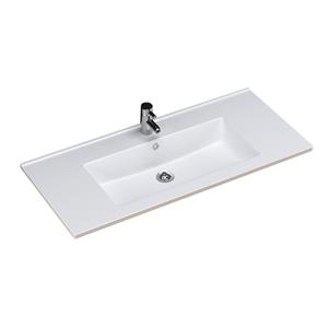 Sanicare Wastafel  Q10 Keramiek 100x45 cm Wit (excl. meubel)