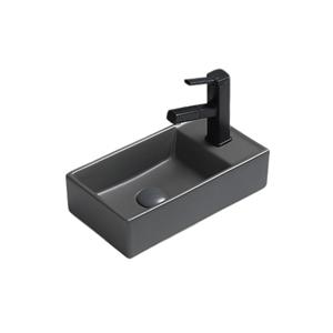 Sanilux Fontein  Juice 40x22x10 CM Keramiek Mat Grijs (Niet vrij hangbaar)