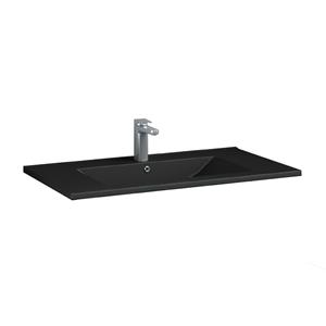 Creavit Aloni Retro Wastafel 46x80cm Mat Zwart
