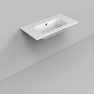 Arcqua Wastafel  Marble 90 1 kraangat glans wit