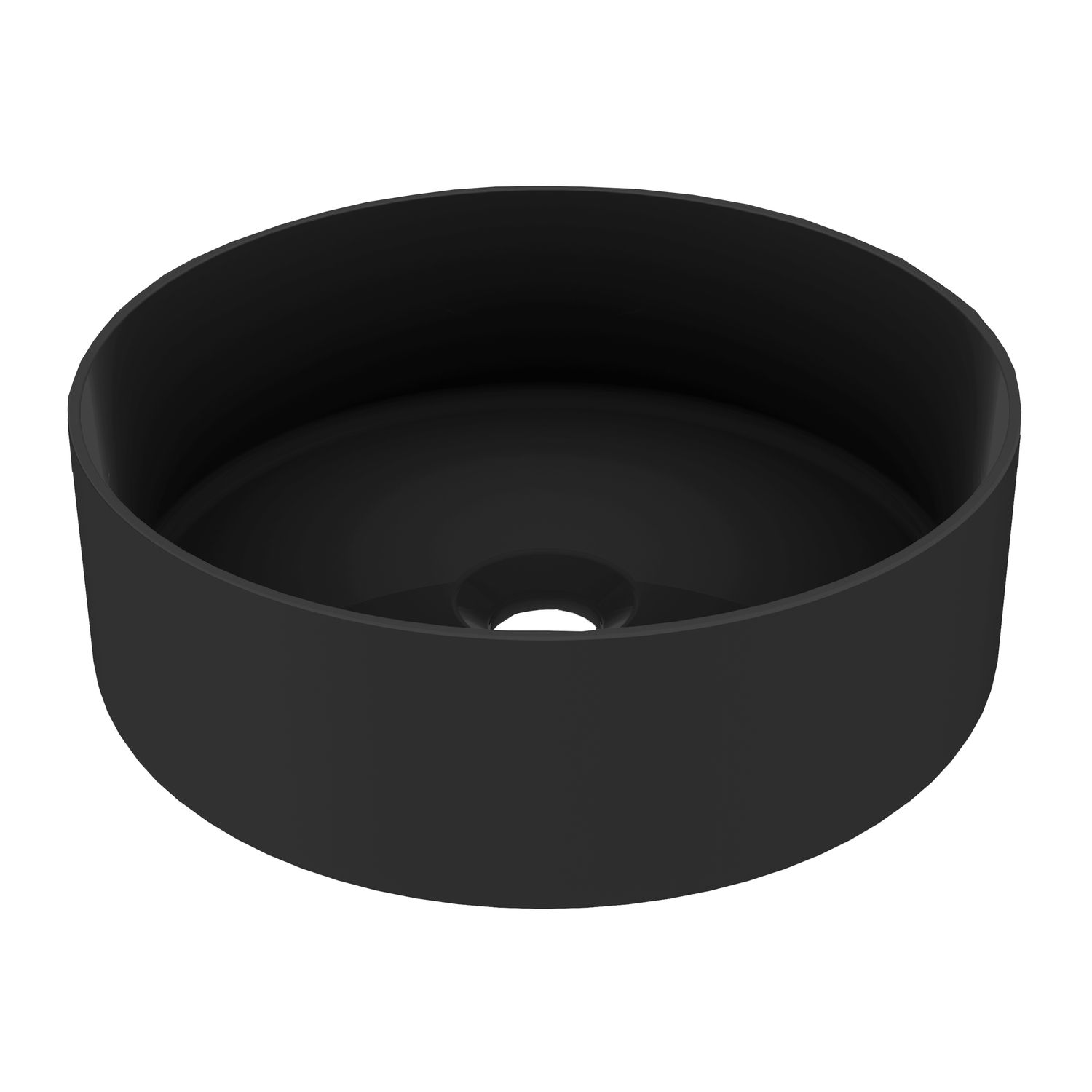 Allibert Opbouwwaskom Rango Rond Zwart 36cm