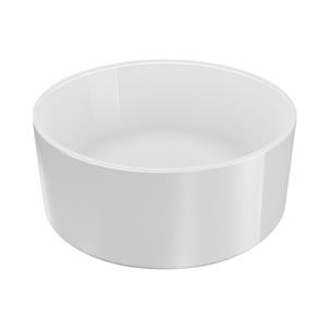 Allibert Smarti Opbouwwaskom 25 Cm Rond Glanzend Wit