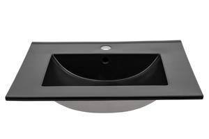 Sanifun inbouwwastafel Sky Black 61 x 46 x 17 cm
