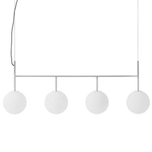 Audo Copenhagen Audo, TR Bulb Frame, hanglamp, 4-lamps, staalgrijs/wit