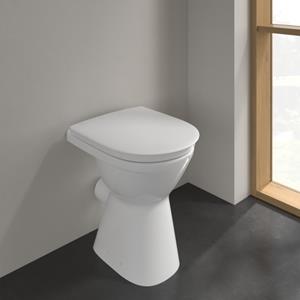 Villeroy & Boch ViCare randloos staand toilet vlakspoel wit glans