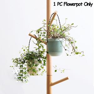 Tlxjdnfu90 1 PC Desktop ornament Planter Basket Plants Holder Double-layer Hanging Flowerpot Garden Pot zwart