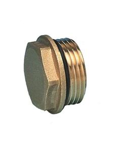 Pettinaroli 1/2 Messing cap with washer for linear manifolds Series 7000pm