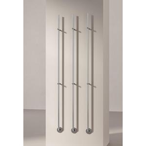 Instamat Jay Elektrische Handdoekradiator 172cm hoog 29Watt gepolijst RVS JAY004