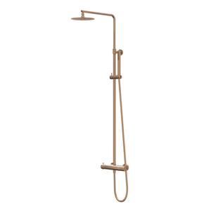 Ivy Bond Regendoucheset - opbouw - 30cm slim hoofddouche - 3-standen handdouche - Geborsteld mat koper PVD CSB1GKBC