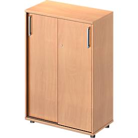 Schäfer Shop Pure Schäfer Shop  Pure Schuifdeurkast Proplana, 3 ordnerhoogten, breedte 800 mm, hoogte 1160 mm, beukenpatroon