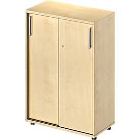 Schäfer Shop Pure Schäfer Shop  Pure Schuifdeurkast Proplana, 3 ordnerhoogten, breedte 800 mm, hoogte 1160 mm, esdoornpatroon