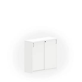 Schuifdeurenkast Nevada - houten - B 1200 x D 445 x H 1155 mm - 3 OH - wit