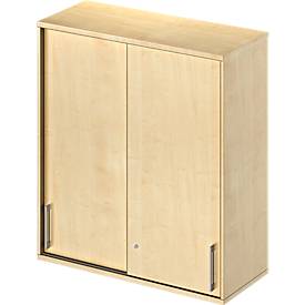 Schäfer Shop Genius Opzetkast met schuifdeuren TETRIS WOOD, 3 ordnerhoogten, B 1000 mm, esdoornpatroon