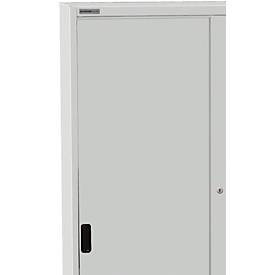 Schäfer Shop Select Kast, schuifdeuren, 950 x 400 x 1950 mm, lichtgrijs RAL 7035