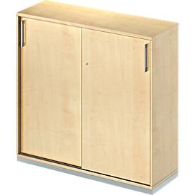 Schäfer Shop Genius Schäfer Shop  Genius Schiebetürenschrank TETRIS WOOD, 3 OH, B 1200 mm, inkl. Stahlsockel, Ahorn-Dekor
