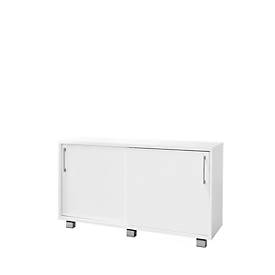 Schäfer Shop Genius Sideboard met schuifladen en deuren, B 1200 mm x D 500 mm x H 720 mm, wit