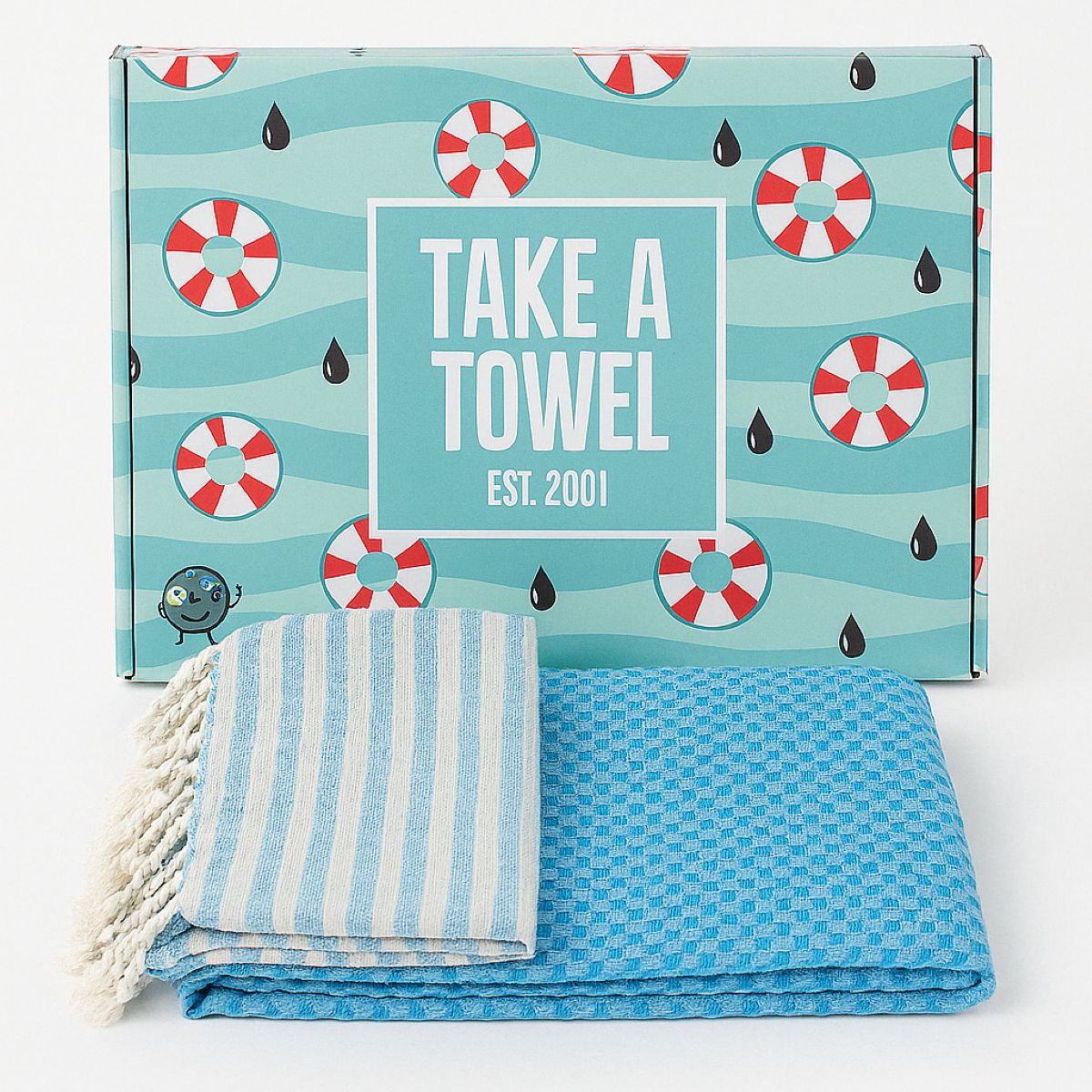Take A Towel Hamamdoek 90 x 170 cm Blauw