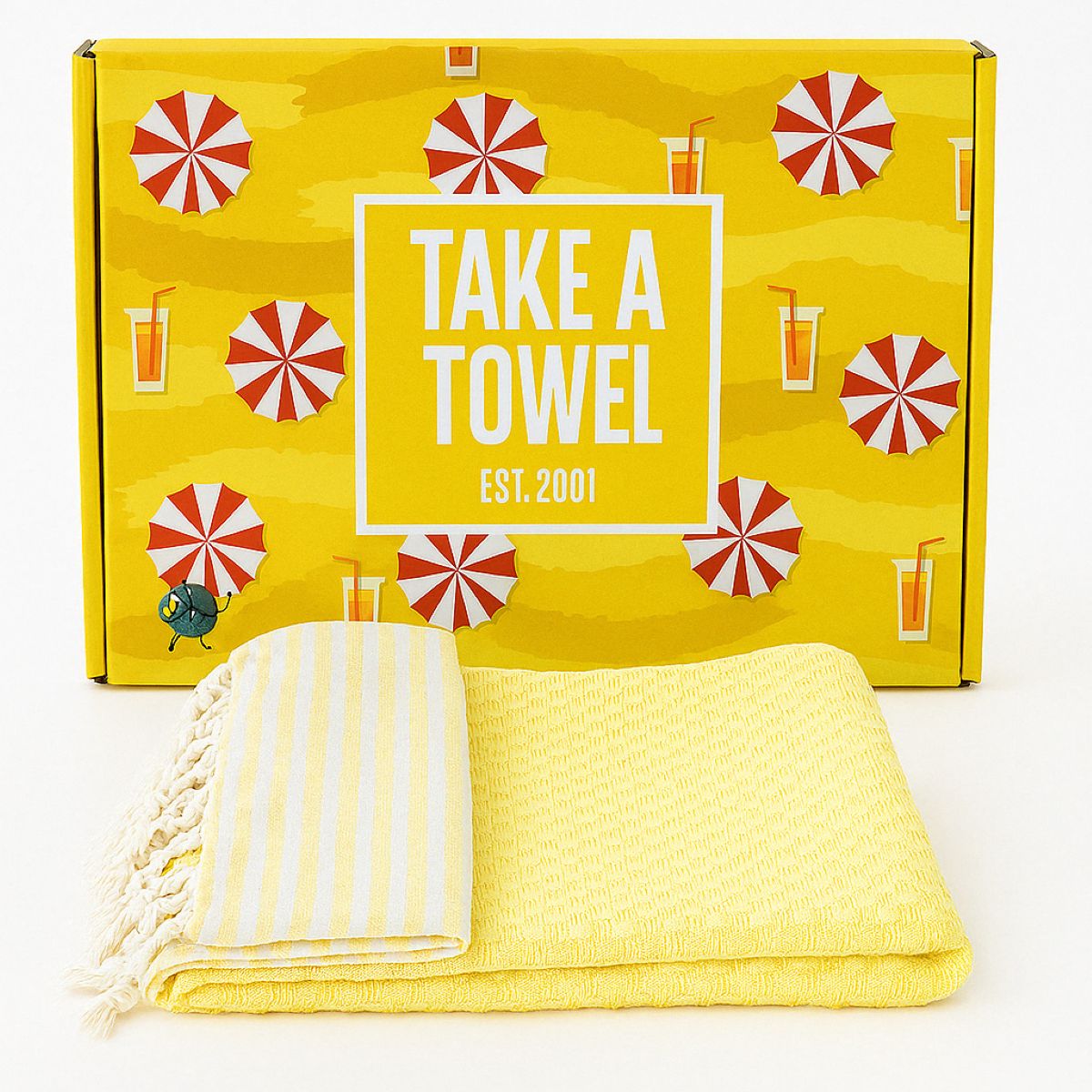 Take A Towel Hamamdoek 90 x 170 cm Geel