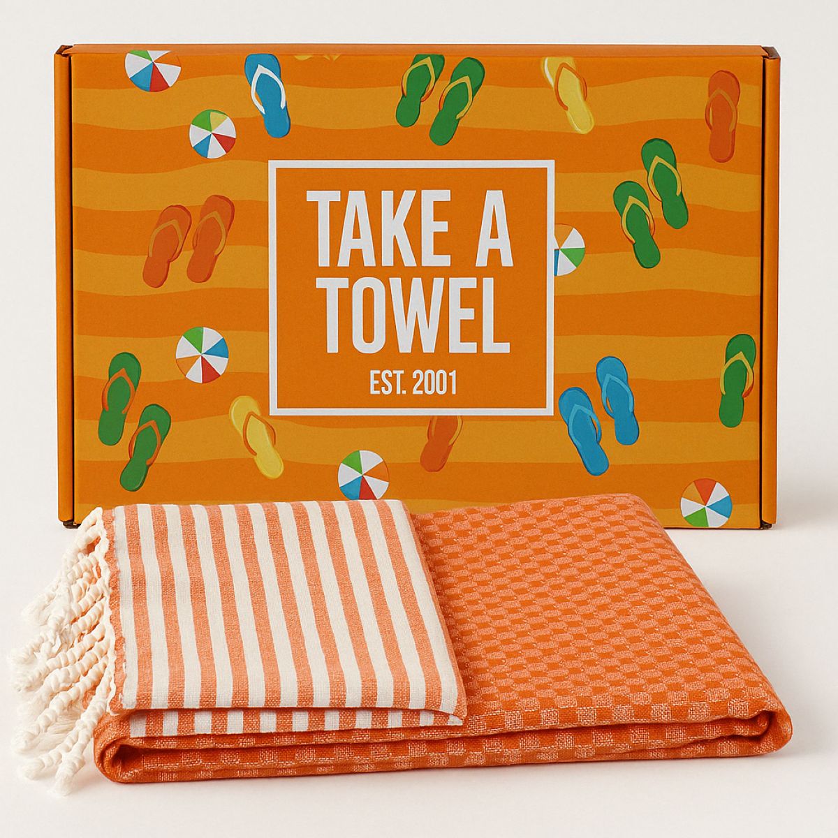 Take A Towel Hamamdoek 90 x 170 cm Oranje
