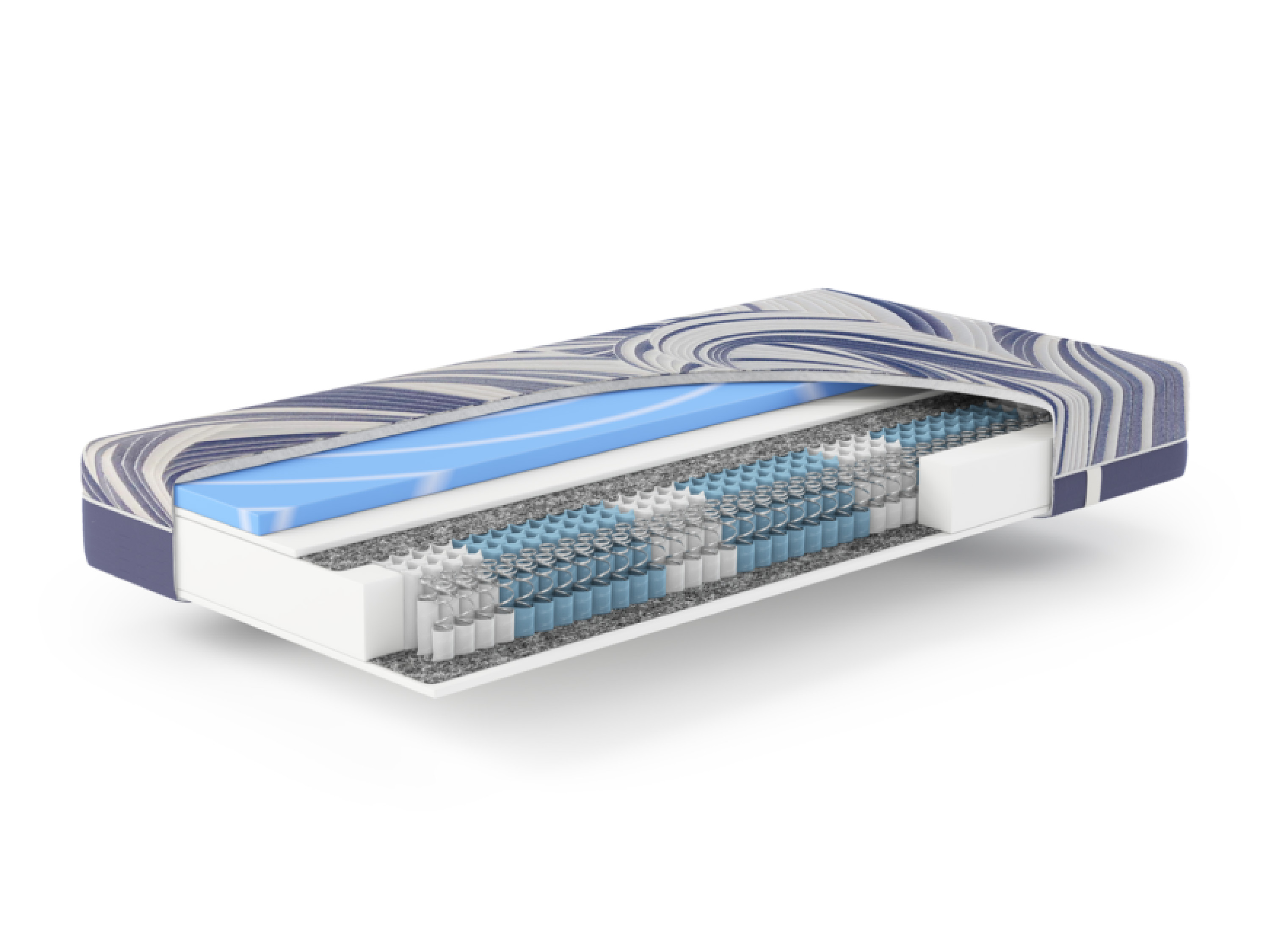Hn8 schlafsysteme 7-zones pocketveringmatras OCEAN CLEAN (Extra stevig (H4), 80 x 200 cm)