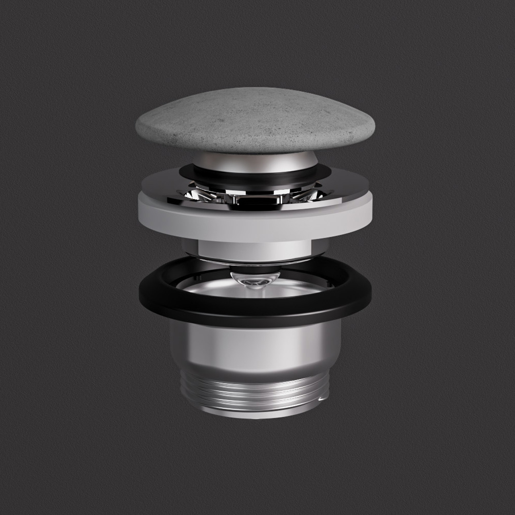 Rak Duo afvoerplug grijs beton