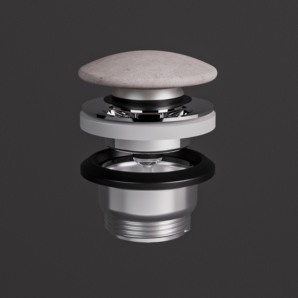 Rak Duo afvoerplug beige beton