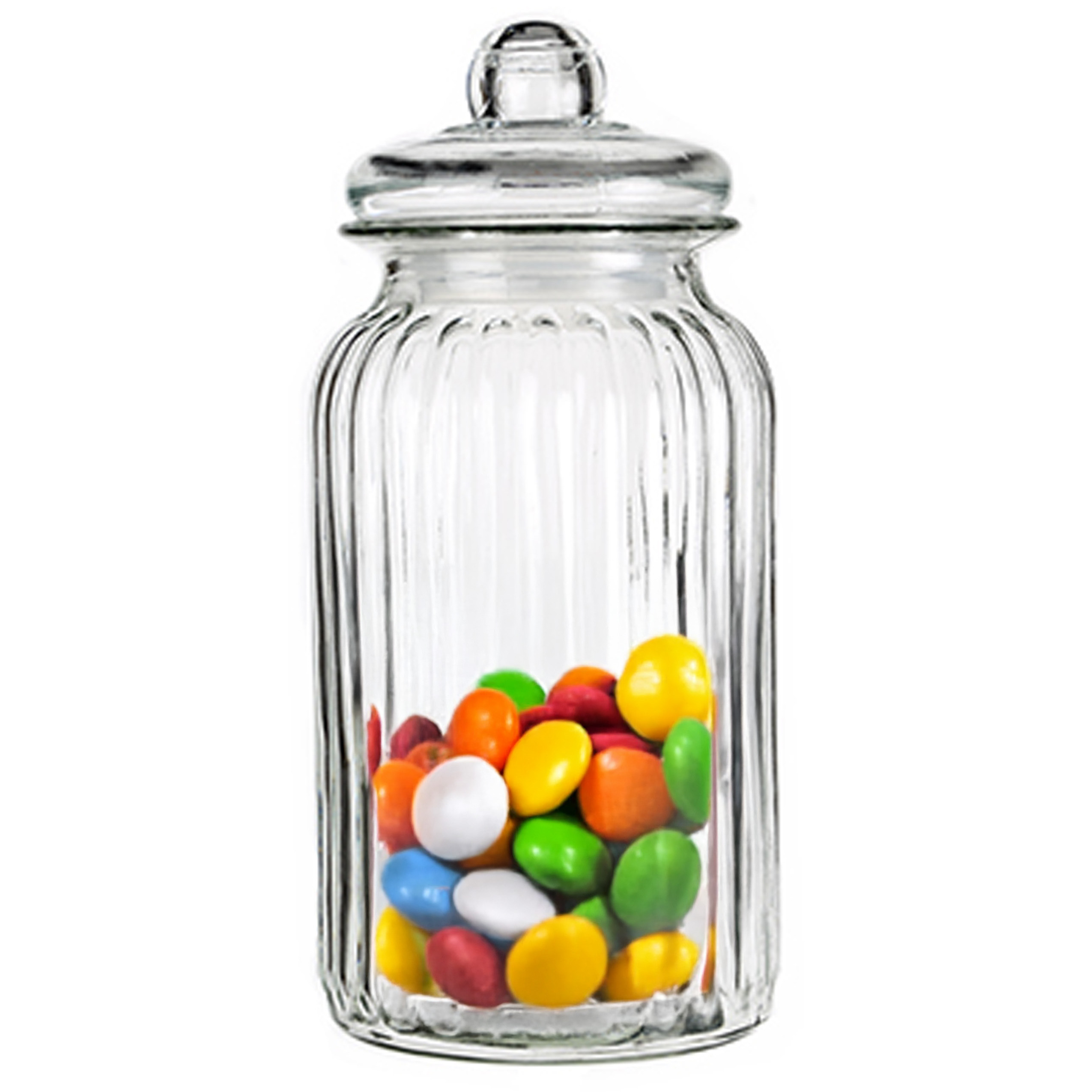 Alessandro Snoeppot/voorraadpot - met deksel - luchtdicht - glas - 1300 ml - D11 x H22 cm -