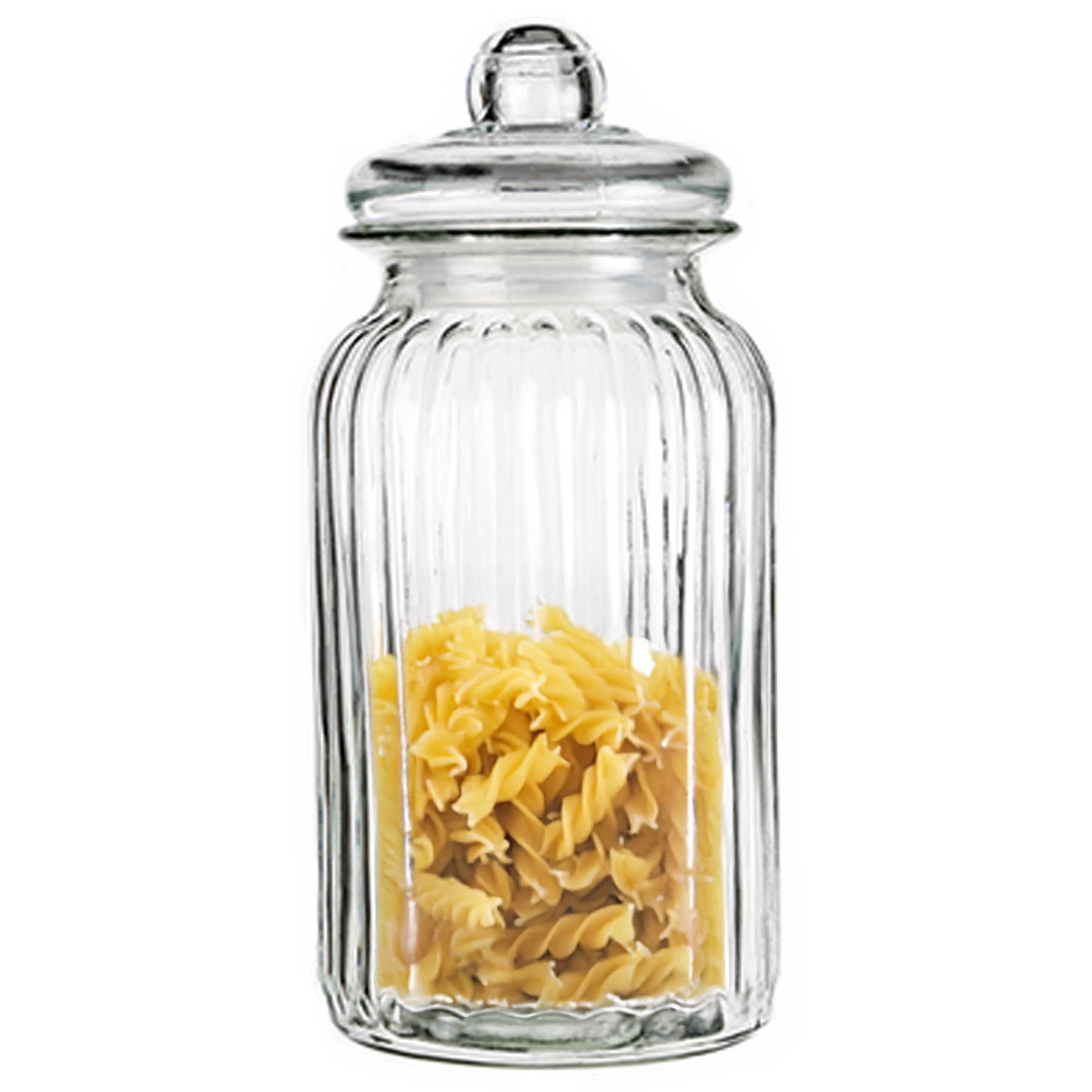 Alessandro Snoeppot/voorraadpot - met deksel - luchtdicht - glas - 3500 ml - D15 x H32 cm -