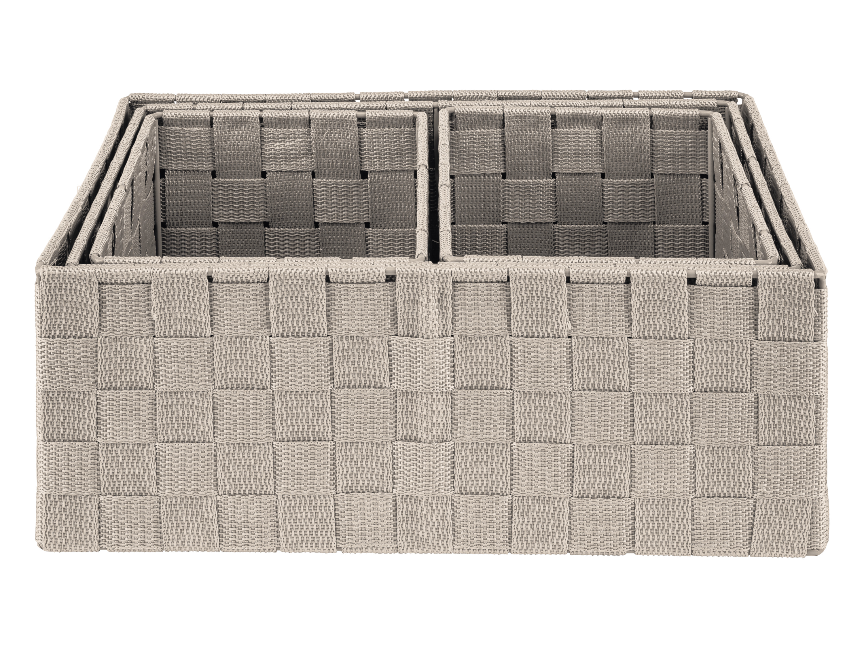 Livarno home Hangorganizer of opbergmanden (Mandenset 4 stuks, Beige)
