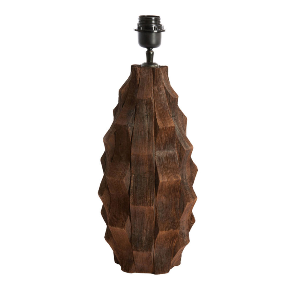 Light & Living Lampvoet Takabe hout chocolade bruin M