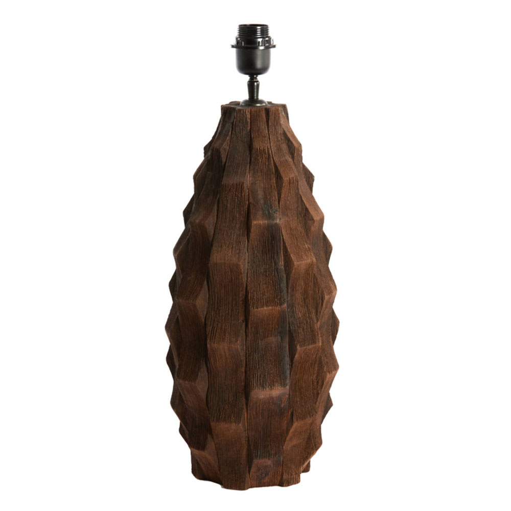 Light & Living Lampvoet Takabe hout chocolade bruin L