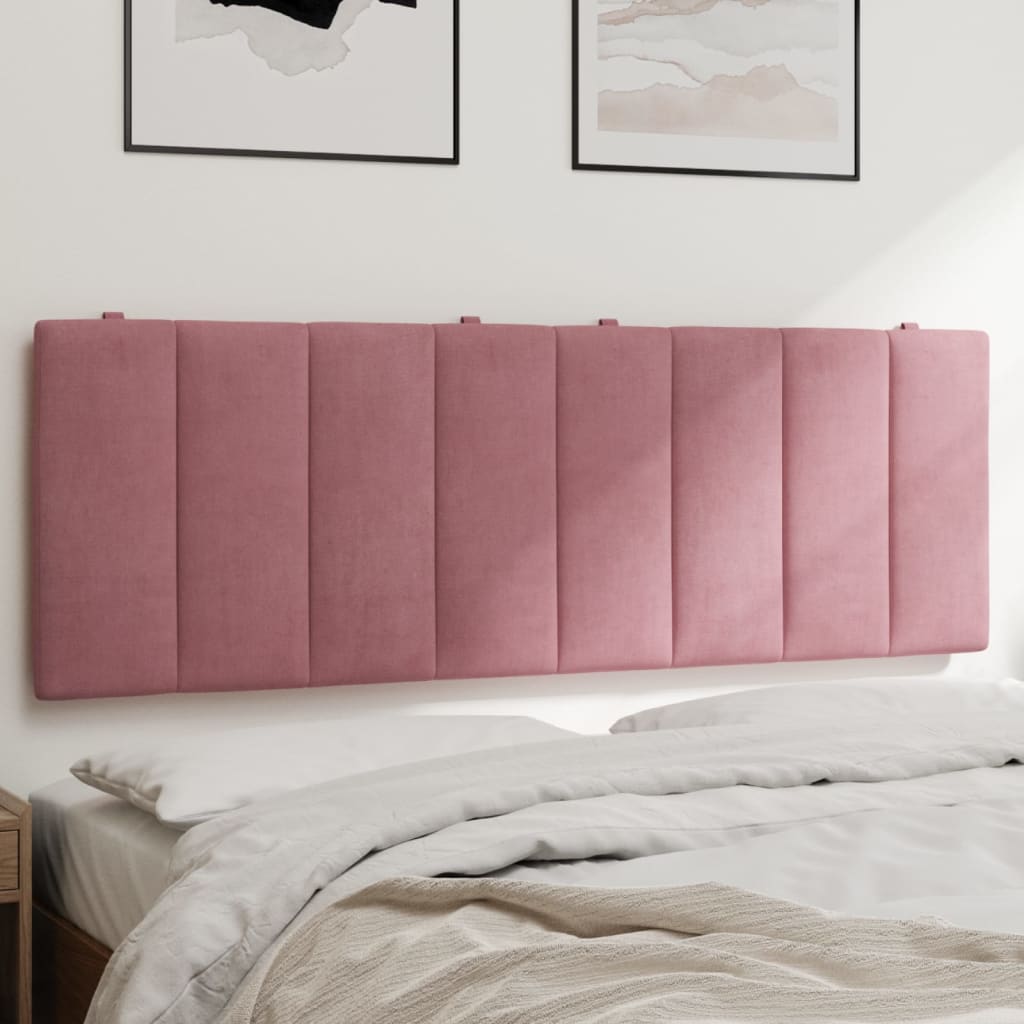 VidaXL Hoofdbordkussen 120 cm fluweel roze