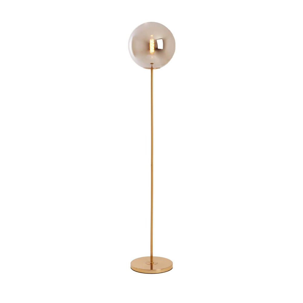 Light & Living Vloerlamp Medina smoke goud