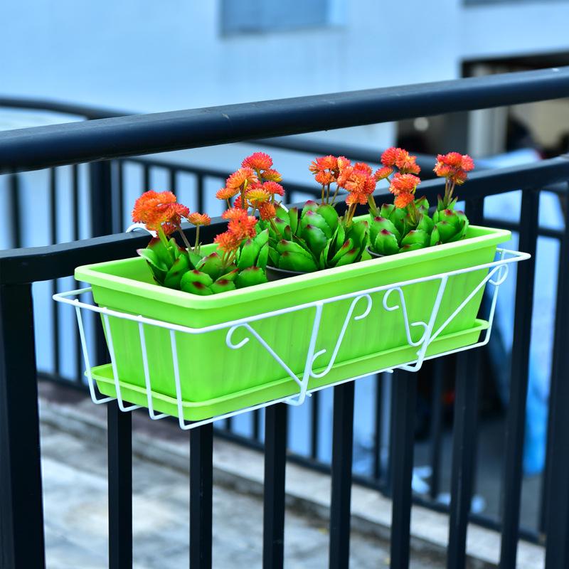 Diner Hangende plank, mandhaken, balkon, vetplant, mini-pothouder, relingplank zwart