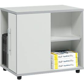 Schäfer Shop Select Schäfer Shop  Select Aanbouwladeblok Moxxo IQ, pc-towervak, 1 deur, 2 zijdelingse vakken, B 551 x D 800 x H 720 mm, lichtgrijs