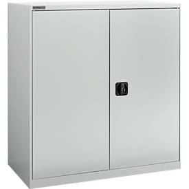 Schäfer Shop Select Draaideurkast  MS-i 12409, plaatstaal, B 950 x D 400 x H 1215 mm, 3 OH, lichtgrijs, tot 150 kg