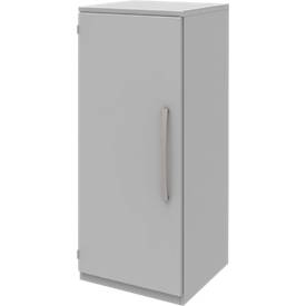 Archiefkast BARI, 3 ordnerhoogten, 2 legborden, deuraanslag links, B 427 x D 430 x H 1117 mm, lichtgrijs