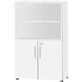 Schäfer Shop Select Schäfer Shop  Select Combikast Start Off, 4 ordnerhoogten, afsluitbaar, B 800 x D 420 x H 1470 mm, hout, wit/wit