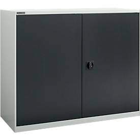 Schäfer Shop Select Draaideurkast  MS-i 12412, plaatstaal, B 1200 x D 400 x H 1215 mm, 3 OH, lichtgrijs/antracietgrijs, tot 150 kg
