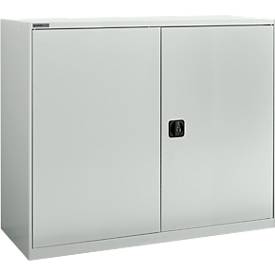 Schäfer Shop Select Draaideurkast  MS-i 12412, plaatstaal, B 1200 x D 400 x H 1215 mm, 3 OH, lichtgrijs, tot 150 kg