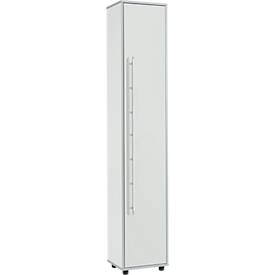 Schäfer Shop Select Moxxo IQ archiefkast, hout, 5 legborden, 6 OH, B 401 x D 362 x H 2166 mm, lichtgrijs