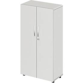 Schäfer Shop Select LOGIN kast, 4 dossierhoogtes, B 800 x D 420 x H 1514 mm, lichtgrijs/lichtgrijs