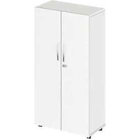 Schäfer Shop Select LOGIN kast, 4 dossierhoogtes, B 800 x D 420 x H 1514 mm, wit/wit