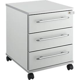 Schäfer Shop Select Schäfer Shop  Select Verrijdbaar ladeblok Moxxo IQ 333, 3 schuifladen, B 410 x D 495 x H 510 mm, afsluitbaar, lichtgrijs
