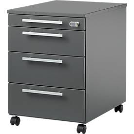Schäfer Shop Select Schäfer Shop  Select Verrijdbaar ladeblok SET UP, afsluitbaar, B 432 x D 580 x H 595 mm, grafiet/grafiet