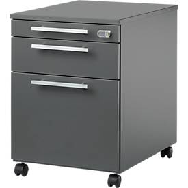 Schäfer Shop Select Schäfer Shop  Select Verrijdbaar ladeblok SET UP, afsluitbaar, B 432 x D 580 x H 595 mm, grafiet/grafiet